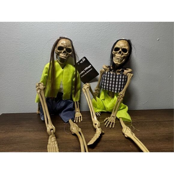 16” dressed up skeletons skulls with movable joints/poseable skeletons - Picture 1 of 10